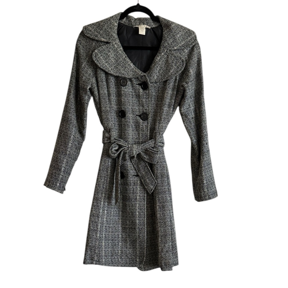 Hot Kiss Gray Double-Breasted Coat